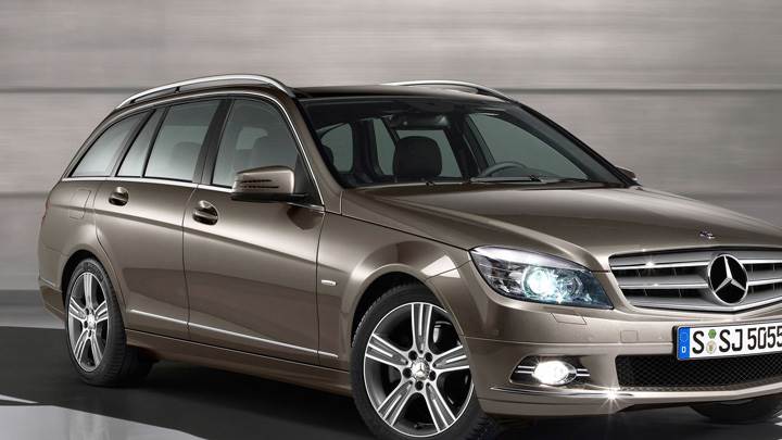 Mercedes-Benz C Class Special Edition Side Front Pose In Brown